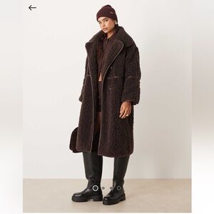 ASOS Dark Brown Teddy Jacket